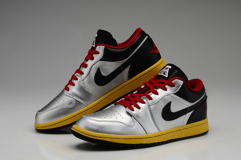Air Jordan 1 Men Shoes Black/Gray/Red Online